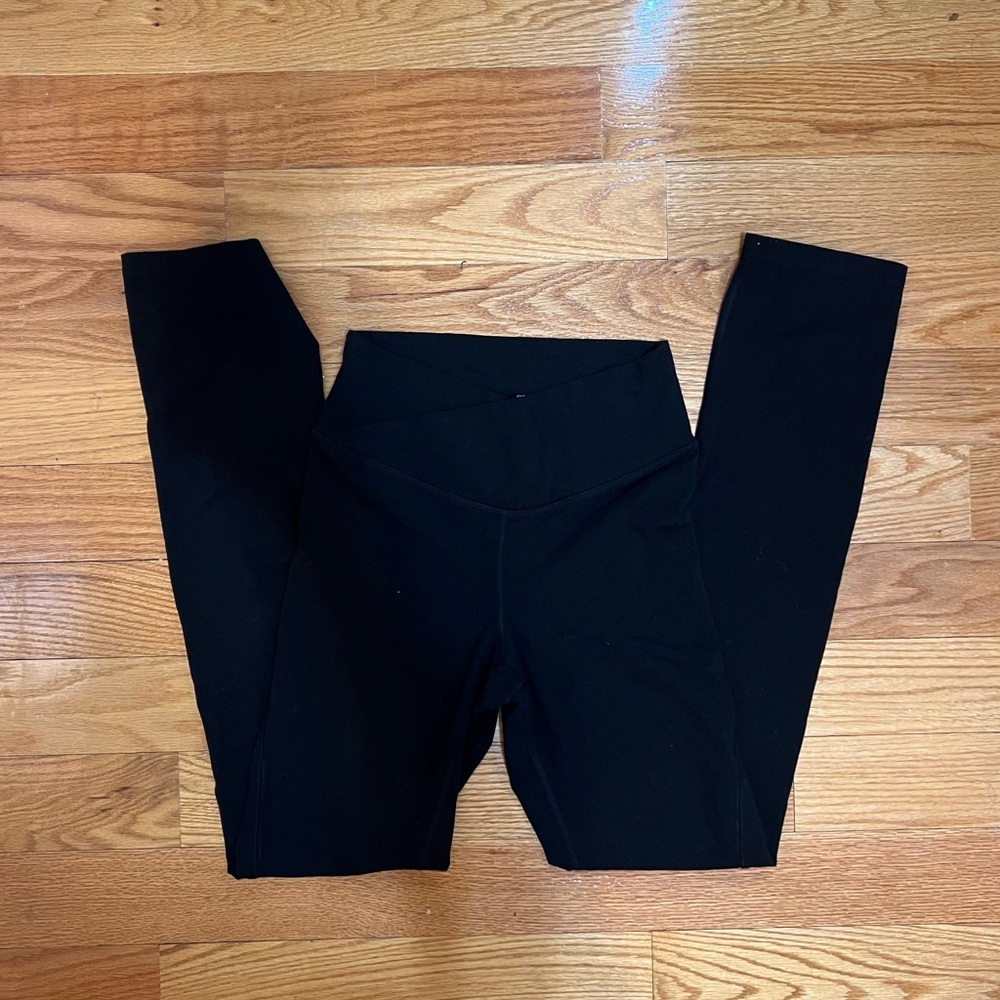 Crossover high wasted flare leggings